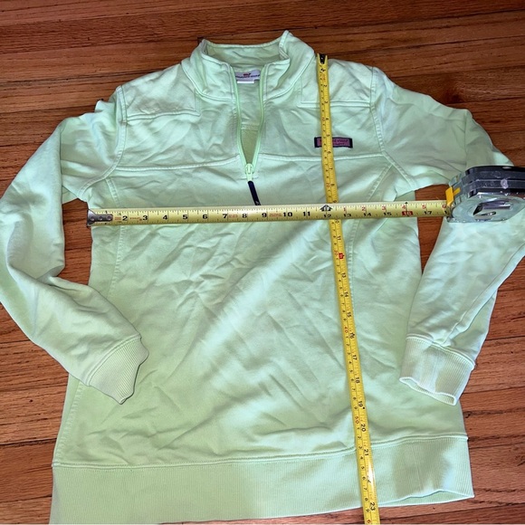 7 Lime Green vineyard vines 1/4 zip - Picture 2 of 6